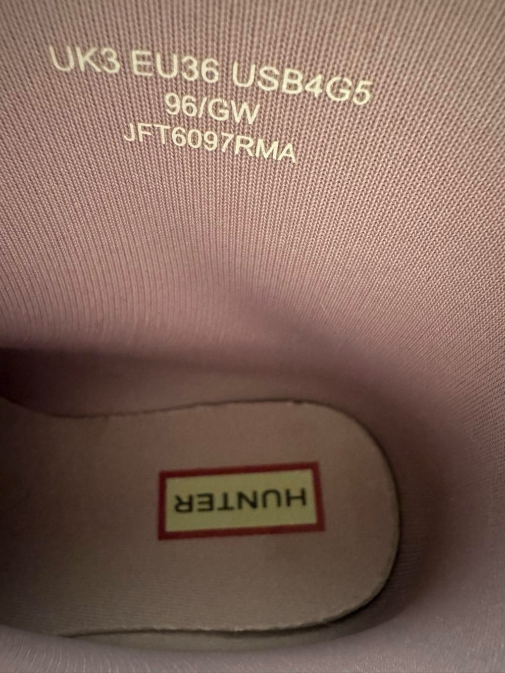 Hunter Blush Pink Short Rubber Rain Boots - Picture 4 of 5